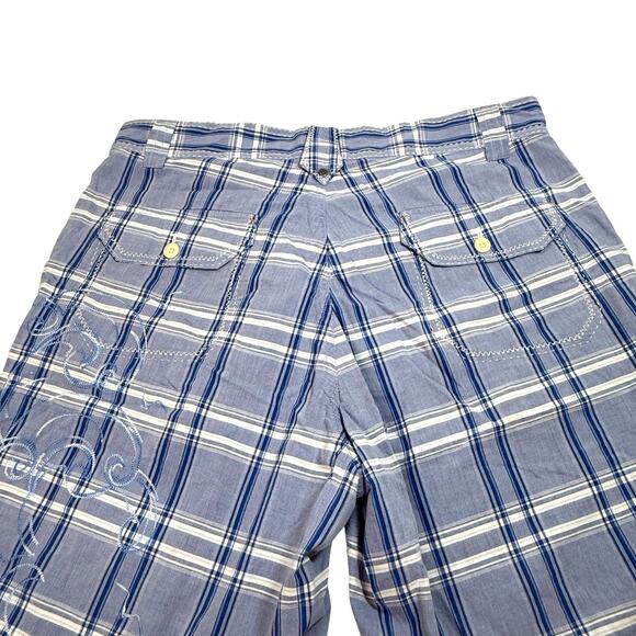 Robert Graham Shorts Bermuda Size 34 Skater Preppy Academia Y2K Style - Picture 2 of 9